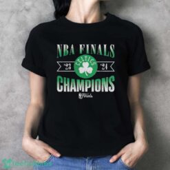 Boston Celtics 2024 NBA Finals Champions Full Court Pressure Retro Tri-Blend T-Shirt - Ladies T-Shirt