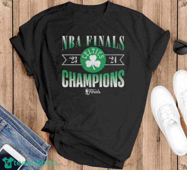 Boston Celtics 2024 NBA Finals Champions Full Court Pressure Retro Tri-Blend T-Shirt - Black T-Shirt