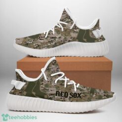 Boston Red Sox U.S. Military Camouflage Yeezy Sneakers For Men And Women Product Photo 2