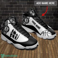 Brooklyn Nets Custom Name Air Jordan 13 Sneakers Sport Shoes Gift For Men And Women Product Photo 1