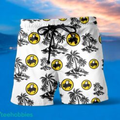BUFFALO WILD WINGS Black Coconut Tree Pattern Beach awaiian Shirt And Shorts For Men And Women Product Photo 1