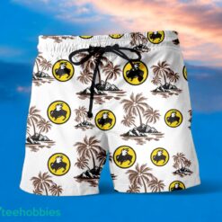 BUFFALO WILD WINGS Coconut Tree Pattern Beach Hawaiian Shirt And Shorts For Fans Product Photo 2