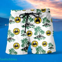 BUFFALO WILD WINGS Green Coconut Tree Pattern Beach Hawaiian Shirt And Shorts For Men And Women Product Photo 2