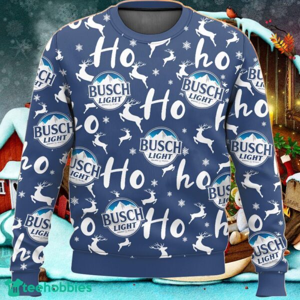 Busch Light Christmas Hohoho Ugly Sweater Christmas Gift For Men And Women Holidays - Busch Light Christmas Hohoho Ugly Sweater_ 1