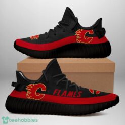 Calgary Flames Yeezy Sneakers For Men And Women Sport Team Gift Product Photo 2