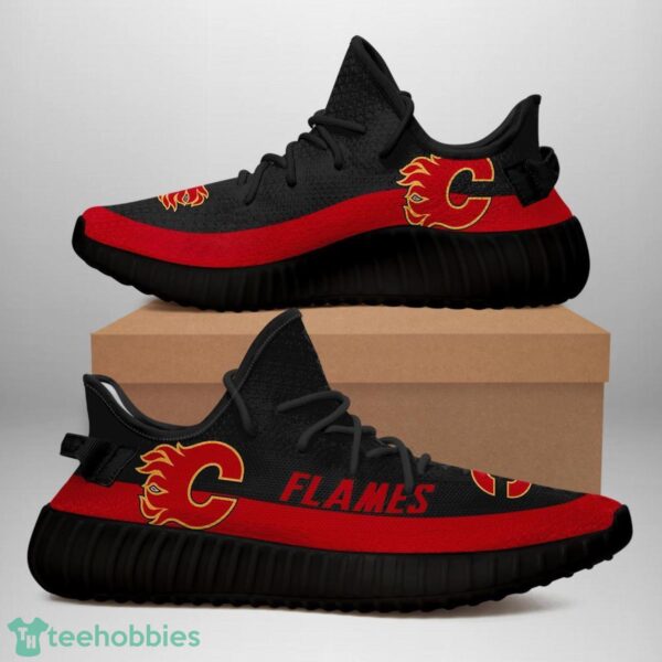 Calgary Flames Yeezy Sneakers For Men And Women Sport Team Gift Product Photo 2