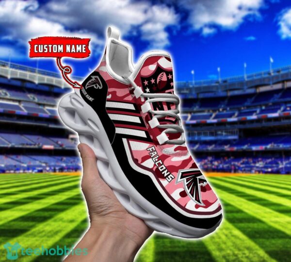 Camo Pattern Shoes Atlanta FalconsMax Soul Shoes Sneakers Custom Name For Men And Women Product Photo 1