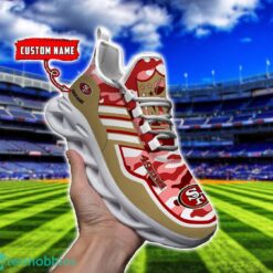 Camo Pattern Shoes San Francisco 49ers Max Soul Shoes Sneakers Custom Name For Men And Women Product Photo 1