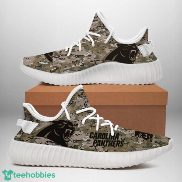 Carolina Panthers U.S. Military Camouflage Yeezy Sneakers For Men And Women Product Photo 2