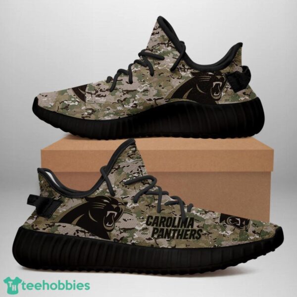 Carolina Panthers U.S. Military Camouflage Yeezy Sneakers For Men And Women Product Photo 1