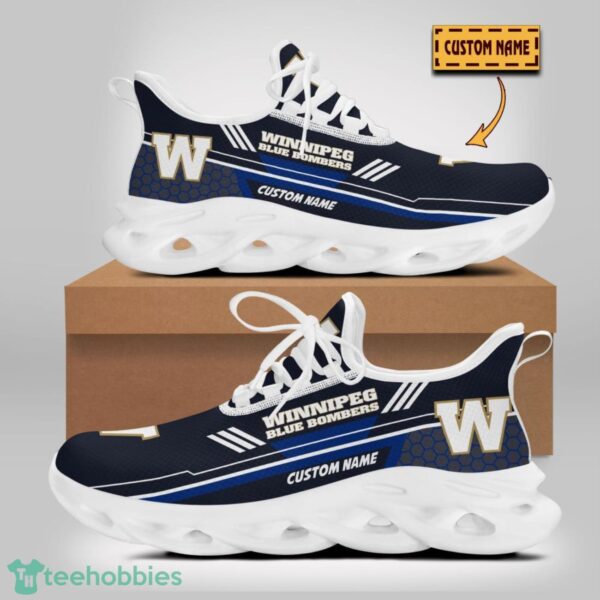 CFL Winnipeg Blue Bombers Max Soul Shoes Custom Name Clunky Sneakers Sport Gift Product Photo 2