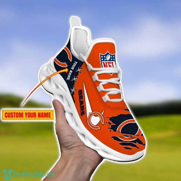 Chicago Bears Personalized Name NFL Limited Max Soul Shoes Product Photo 1