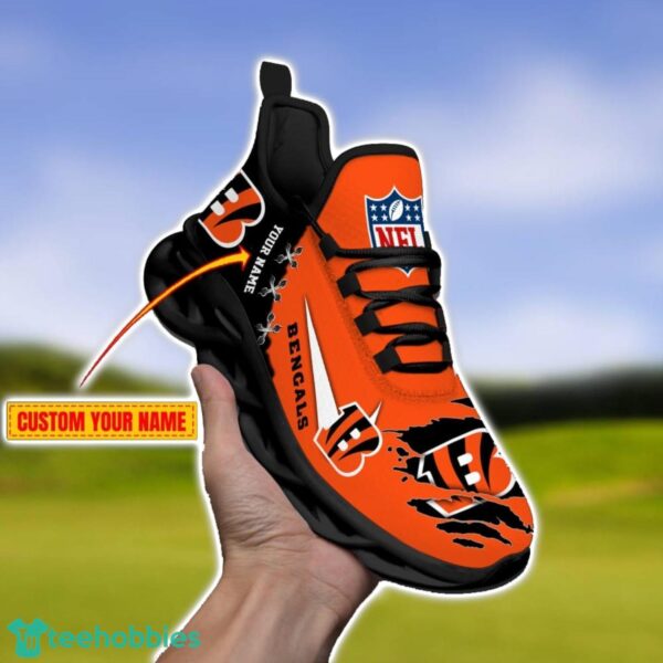 Cincinnati Bengals Personalized Name NFL Limited Max Soul Shoes Product Photo 2