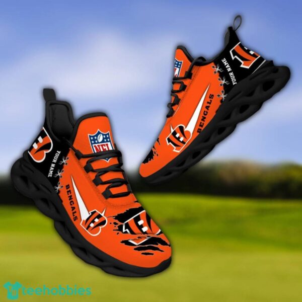 Cincinnati Bengals Personalized Name NFL Limited Max Soul Shoes Product Photo 4