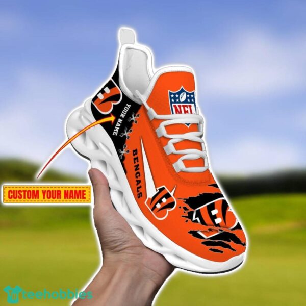 Cincinnati Bengals Personalized Name NFL Limited Max Soul Shoes Product Photo 1