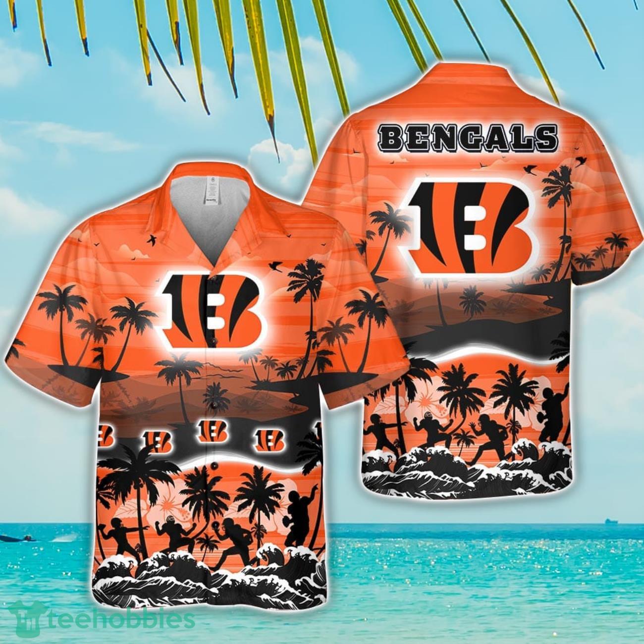 Cincinnati Bengals Tropical Hawaiian Shirt Beach Funny Gift For Men And Women image Cincinnati Bengals Tropical Hawaiian Shirt Beach Funny Gift For Men And Women Product Photo 1