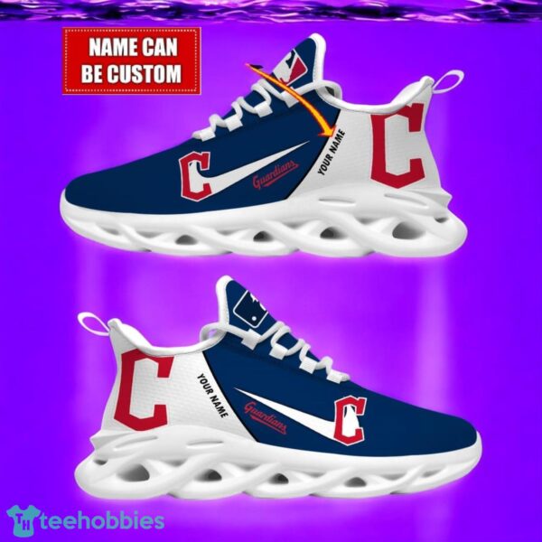 Cleveland Guardians Team Logo Personalized Name MLB Max Soul Shoes For Men Women Sport Gift Product Photo 1
