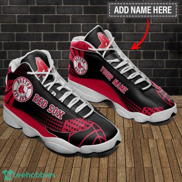 Custom Name Boston Red Sox Custom Name Sports Air Jordan 13 Sneakers Product Photo 1