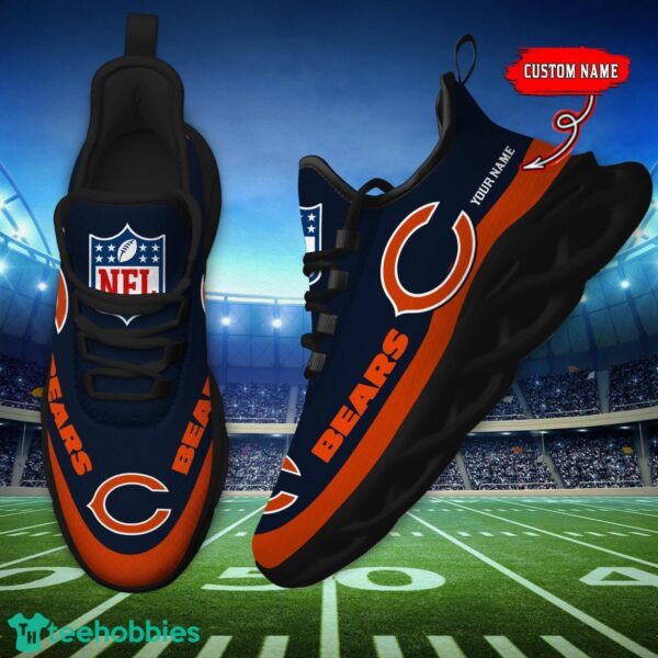 Custom Name Chicago Bears Max Soul Shoes Sneakers Sport Gift Product Photo 5
