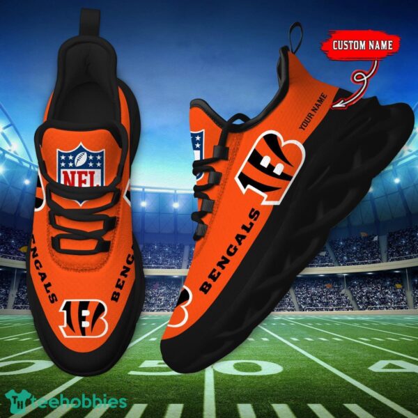 Custom Name Cincinnati Bengals Max Soul Shoes Sneakers Sport Gift Product Photo 5