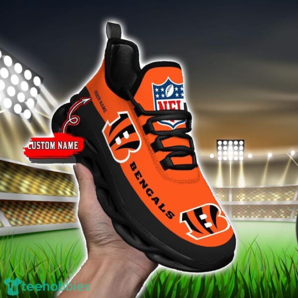 Custom Name Cincinnati Bengals Max Soul Shoes Sneakers Sport Gift Product Photo 1