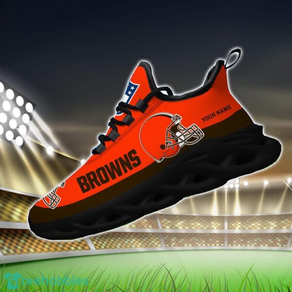 Custom Name Cleveland Browns Max Soul Shoes Sneakers Sport Gift Product Photo 2
