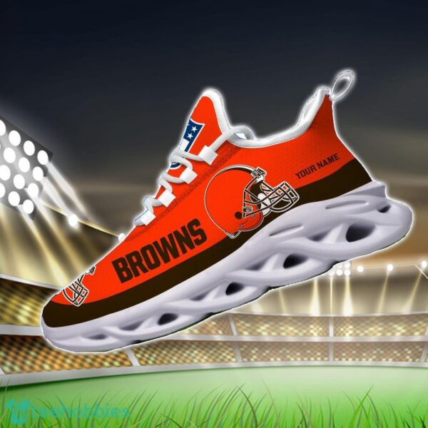Custom Name Cleveland Browns Max Soul Shoes Sneakers Sport Gift Product Photo 3