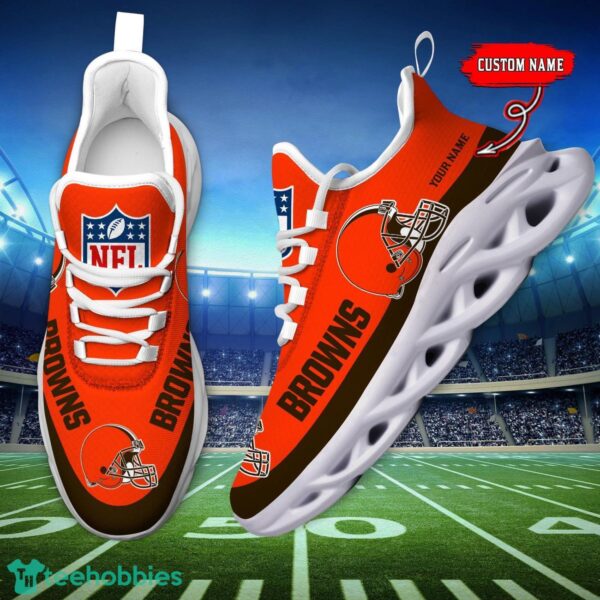 Custom Name Cleveland Browns Max Soul Shoes Sneakers Sport Gift Product Photo 6