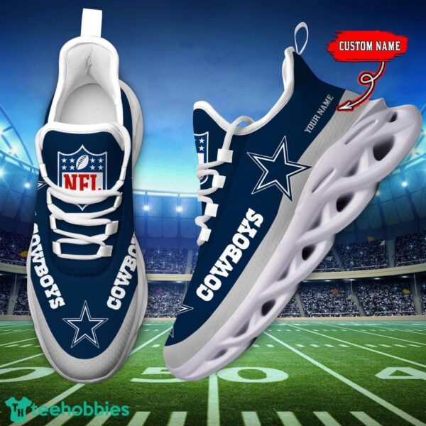Custom Name Dallas Cowboys Max Soul Shoes Sneakers Sport Gift Product Photo 6
