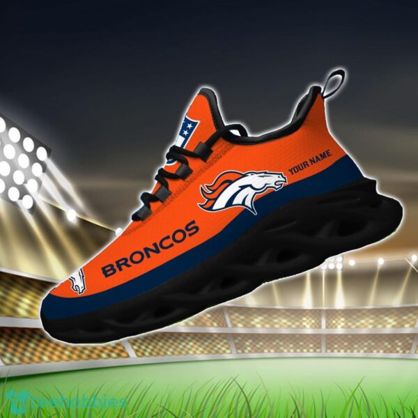 Custom Name Denver Broncos Max Soul Shoes Sneakers Sport Gift Product Photo 2