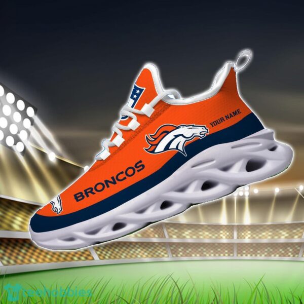 Custom Name Denver Broncos Max Soul Shoes Sneakers Sport Gift Product Photo 3