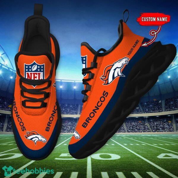 Custom Name Denver Broncos Max Soul Shoes Sneakers Sport Gift Product Photo 5