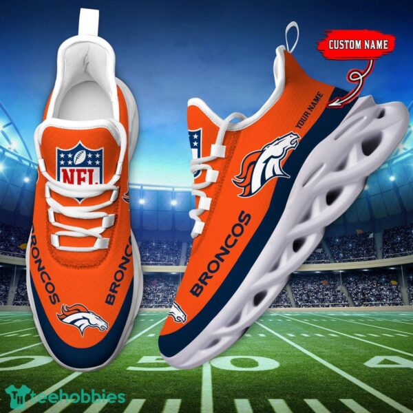 Custom Name Denver Broncos Max Soul Shoes Sneakers Sport Gift Product Photo 6