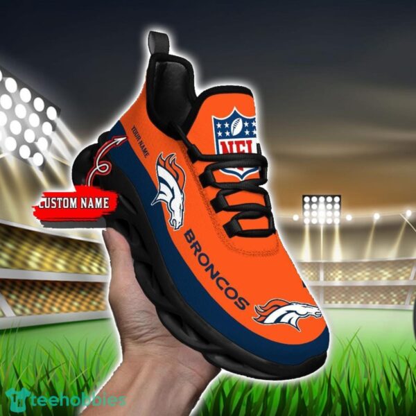 Custom Name Denver Broncos Max Soul Shoes Sneakers Sport Gift Product Photo 1