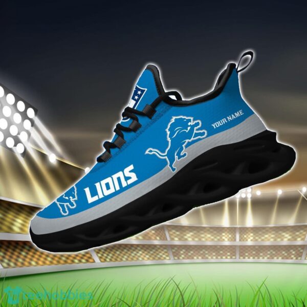 Custom Name Detroit Lions Max Soul Shoes Sneakers Sport Gift Product Photo 2