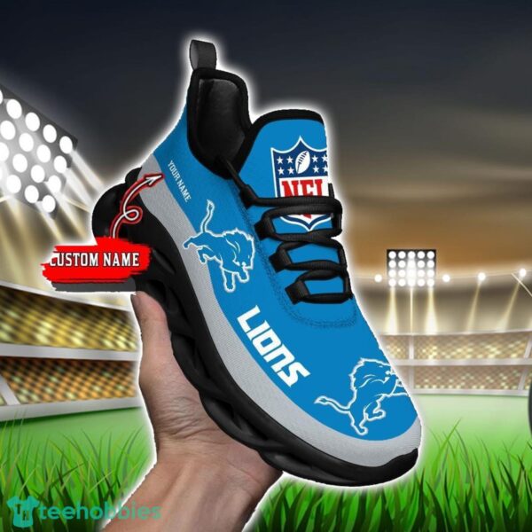 Custom Name Detroit Lions Max Soul Shoes Sneakers Sport Gift Product Photo 1