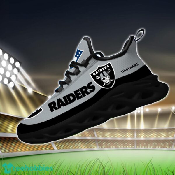 Custom Name Las Vegas Raiders Max Soul Shoes Sneakers Sport Gift Product Photo 2