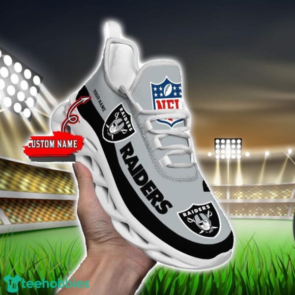 Custom Name Las Vegas Raiders Max Soul Shoes Sneakers Sport Gift Product Photo 4