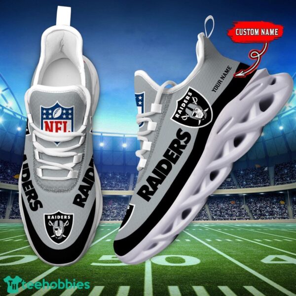 Custom Name Las Vegas Raiders Max Soul Shoes Sneakers Sport Gift Product Photo 6