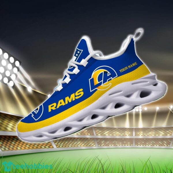 Custom Name Los Angeles Rams Max Soul Shoes Sneakers Sport Gift Product Photo 3