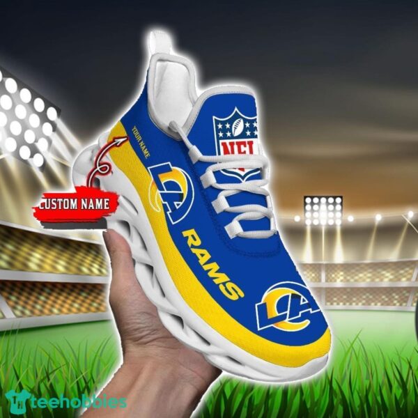 Custom Name Los Angeles Rams Max Soul Shoes Sneakers Sport Gift Product Photo 4