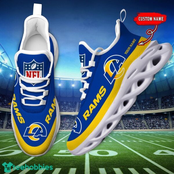 Custom Name Los Angeles Rams Max Soul Shoes Sneakers Sport Gift Product Photo 6