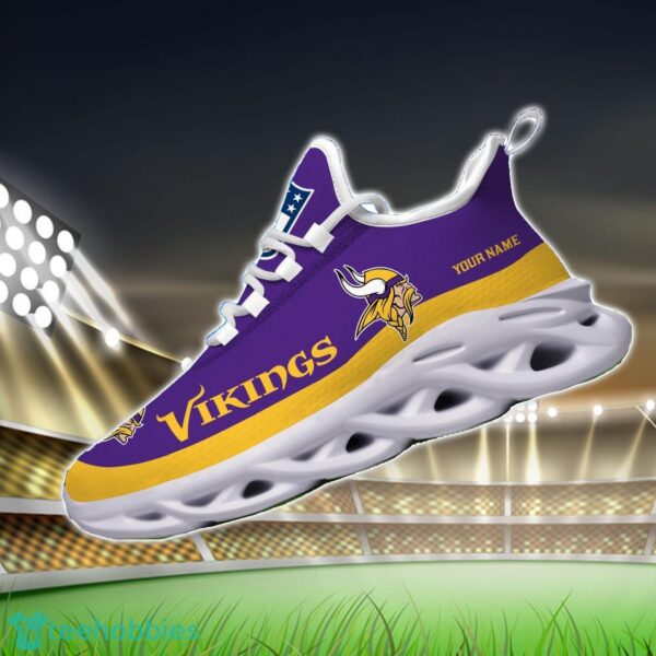 Custom Name Minnesota Vikings Max Soul Shoes Sneakers Sport Gift Product Photo 3