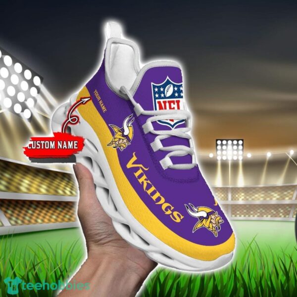 Custom Name Minnesota Vikings Max Soul Shoes Sneakers Sport Gift Product Photo 4
