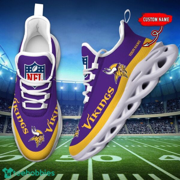 Custom Name Minnesota Vikings Max Soul Shoes Sneakers Sport Gift Product Photo 6
