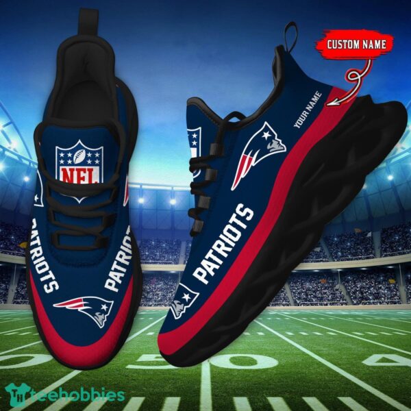 Custom Name New England Patriots Max Soul Shoes Sneakers Sport Gift Product Photo 5