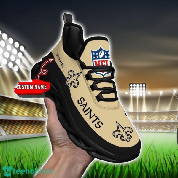 Custom Name New Orleans Saints Max Soul Shoes Sneakers Sport Gift Product Photo 1