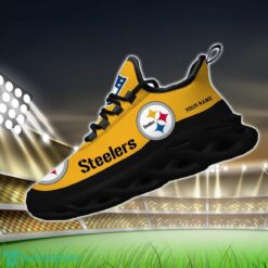 Custom Name Pittsburgh Steelers Max Soul Shoes Sneakers Sport Gift Product Photo 2