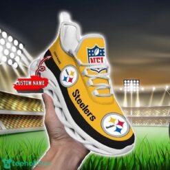 Custom Name Pittsburgh Steelers Max Soul Shoes Sneakers Sport Gift Product Photo 1