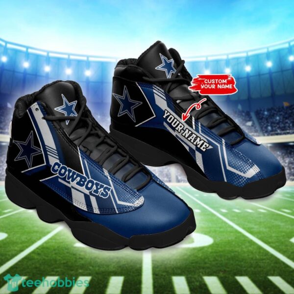 Dallas Cowboys Custom Name Air Jordan 13 Sneakers Fans Gift Product Photo 1